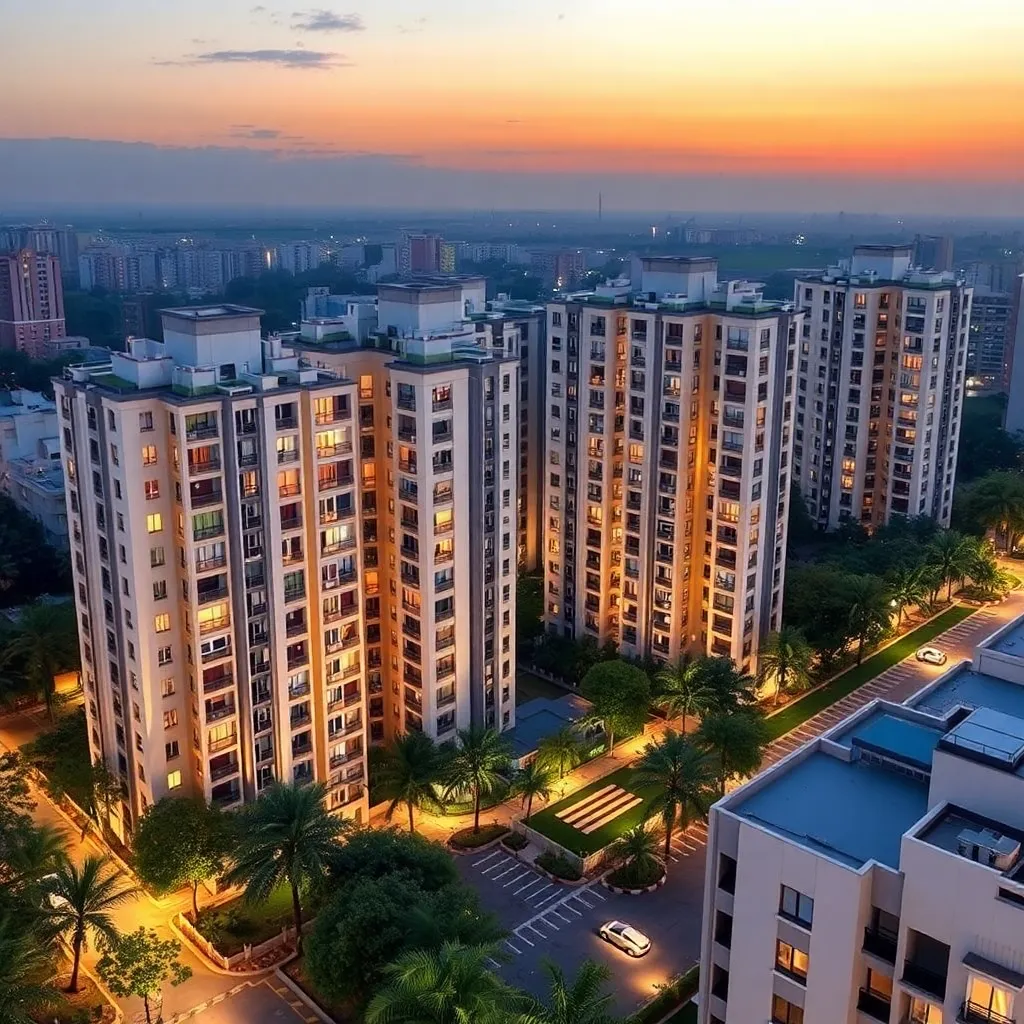 Image of residential buildings in Pune